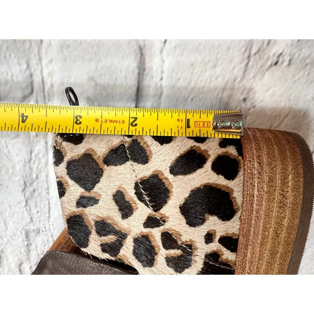 NEW Kork Ease Renny Booties brown Animal Print size 8 Calf Hair & Leather - Picture 9 of 12